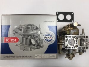 Карбюратор К- 151 В (УАЗ двиг. УМЗ 417.10)(с тяговым приводом дрос.заслонки)(К151В 1107010)(Пекар), шт.