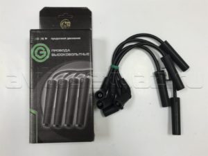 Провода высоковольтные (Дв.4216.11) Е-4 силикон (SLON)(ГАЗ, УАЗ с дв. 4216 GO)(4216.3707080-21), к-т.