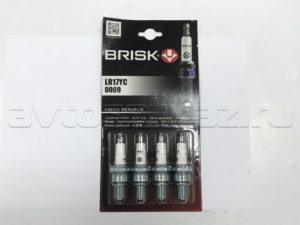 Свеча BRISK LR 17 YC (дв.ЗМЗ 406 Е-2)(21)(к-т 4шт.), к-т.