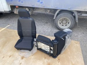 Сиденье 452 Люкс, н/о перед. Е-5, с 2016 г.в.(трехточечное крепление)(Майор) на салазках, к-т.