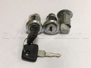 Комплект выключателей двери замка (личинки 3шт.) Патриот, к-т.