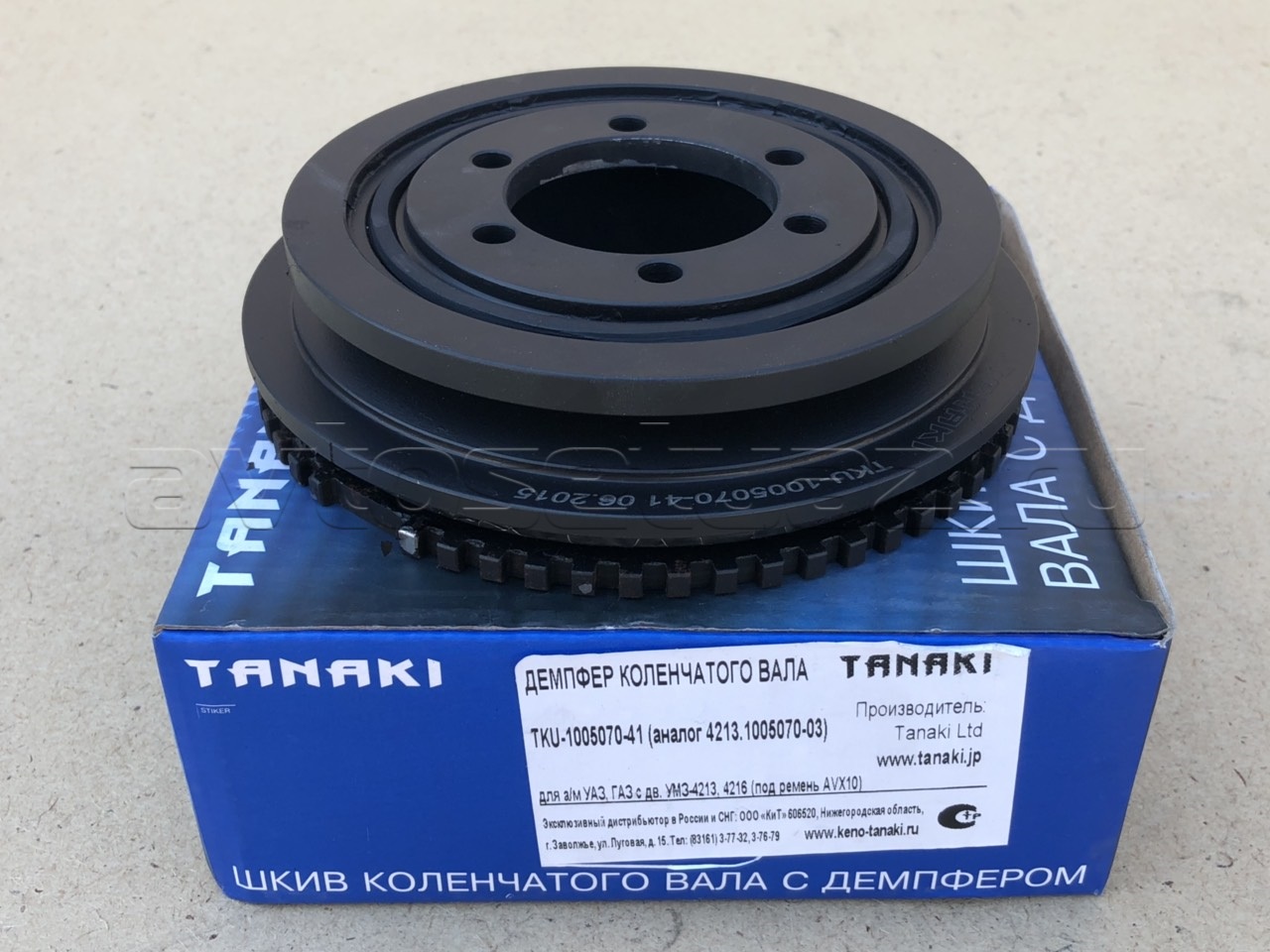 Демпфер коленвала (дв.4213,4216 инжект.)(TANAKI )(4213 1005070/TKU-1005070-41)