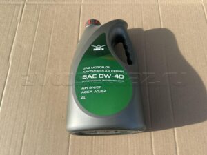 Масло УАЗ "Motor Oil" 0w-40 (синтетика, API SN/CF, ACEA A3/B4) 4 литра