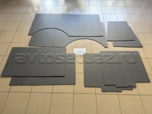 Обивка грузового отсека УАЗ-3909 (жесткая+в. кожа) (8 предм.)(Автотекстиль 73), к-т.